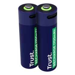 Baterie AA Trust USB-C RECHARGEABLE BATTERIES 2P