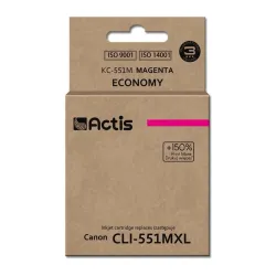 Actis KC-551M Tusz (zamiennik Canon CLI-551M; Standard; 12 ml; czerwony)