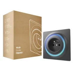 Inteligentne gniazdko FIBARO Walli Outlet Type E, antracyt (FGWOE-011-8)