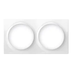 Podwójna ramka ozdobna FIBARO Double Cover Plate, biała (FG-Wx-PP-0003)