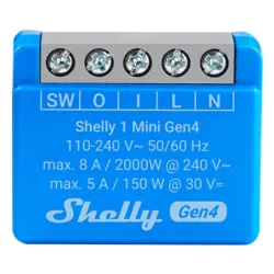 Inteligentny sterownik WiFi Shelly 1 Mini Gen4