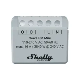 Inteligentny sterownik do pomiaru zużycia energii Z-Wave Shelly Wave PM Mini