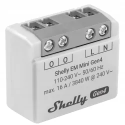 Inteligentny sterownik do pomiaru zużycia energii WiFi Shelly EM Mini Gen4