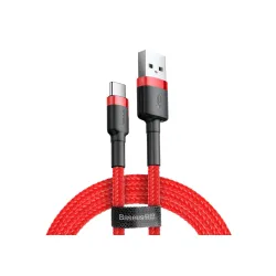 Kabel Baseus Cafule CATKLF-A09 (USB 2.0 - USB typu C ; 0,50m; kolor czerwony)
