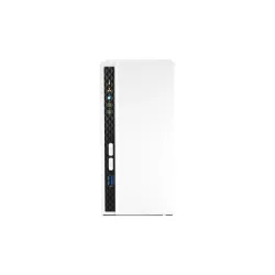 Qnap TS-233, Tower, 2 x 2.5"/3.5" SATA, ARM 2.0GHz Quad core, 2GB, 1 x 1GbE, External adapter (PSU)