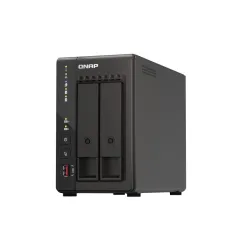 Qnap TS-253E-8G, Tower, 2 x 2.5"/3.5" SATA, Intel Celeron J6412 4C/4T, 8 GB DDR4 onboard not expandable, 2 x 2.5GbE, Ext