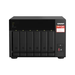 Qnap TS-673A-8G, Tower, 6 x 2.5"/3.5" SATA, AMD Ryzen V1500B 4C/8T, 8GB DDR4 (Max. 64GB), 2 x 2.5GbE, optional 10GbE, Si