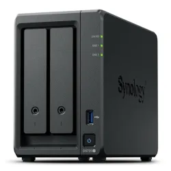 NAS Synology DS725+, Tower, 2x 2.5"/3.5" SATA + 2x M.2 2280 NVMe SSD; AMD Ryzen R1600; 4GB DDR4 (max.32GB), 1x 1GbE RJ-4