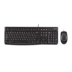 Zestaw klawiatura + mysz Logitech MK120 920-002562 (membranowa; USB 2.0; (US); kolor czarny; optyczna; 1000 DPI)