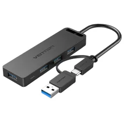 Hub 5w1 USB 3.0 Vention z adapterem USB-C do USB-A