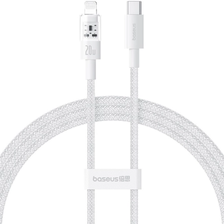 Kabel Baseus Gem USB C-Lightning 20W 1m (biały)