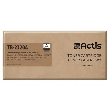 Actis TB-2320A Toner (zamiennik Brother TN-2320, TN2320; Standard; 2600 stron; czarny)