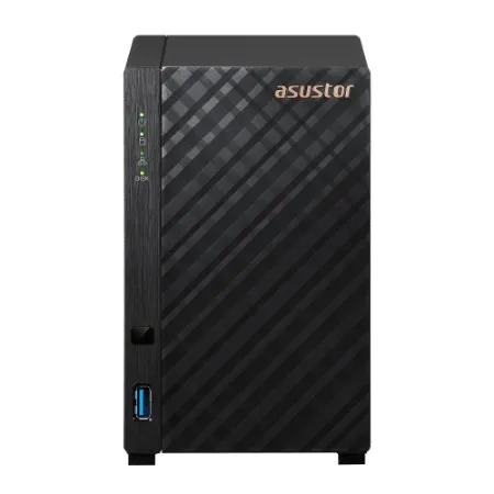 NAS Asustor AS1202T; Tower; 2x (3.5" SATA HDD/ 2.5" SSD); Realtek RTD1619B, 1GB DDR4, 1x 2.5GbE, 3x USB 3.2