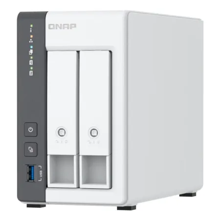 Qnap TS-216G, Tower, 2 x 2.5"/3.5" SATA, ARM 2.0GHz Quad core, 4GB, 1 x 2.5GbE + 1 x GbE, External adapter (PSU)