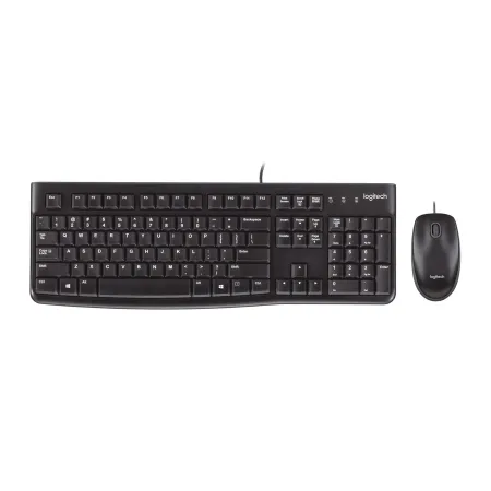 Zestaw klawiatura + mysz Logitech MK120 920-002562 (membranowa; USB 2.0; (US); kolor czarny; optyczna; 1000 DPI)
