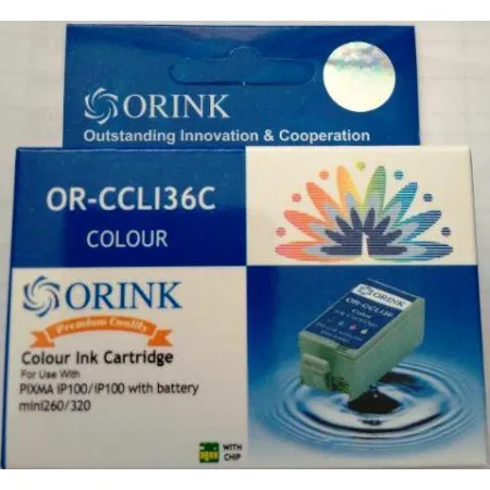 Tusz Trójkolorowy Zamiennik Canon CLI36 do mini260 mini320 iP100 12ml Orink
