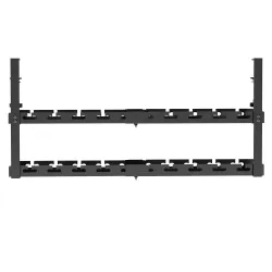 Organizer podbiurkowy na kable Maclean MC-102 B, max. obciążenie 5kg, max. 728mm, 2 poziomy, czarny