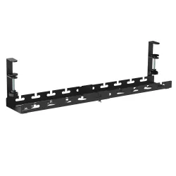 Organizer podbiurkowy na kable Maclean MC-103 W, max. obciążenie 5kg, max. 728mm, czarny