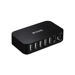 Hub USB D-Link DUB-H7/E 7xUSB 2.0 czarny