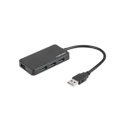 Hub USB Natec Moth 4xUSB 3.0 czarny