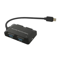 Hub USB Qoltec USB 3.1 type-C męski 4 Porty USB 3.0  A żeński