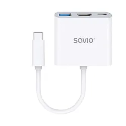 Hub USB SAVIO AK-48 USB Typ C – HDMI, USB 3.0, PD