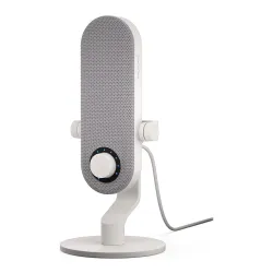 Mikrofon przewodowy KRUX Pin White USB-C biały Mikrofon przewodowy KRUX Pin White USB-C biały