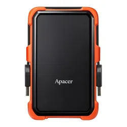 Dysk zewnętrzny Apacer AC630 Military-Grade 1TB 2,5" USB 3.2 gen. 1 Wstrząsoodporny IP55 Czarno - pomarańczowy