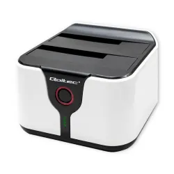 Stacja dokująca Qoltec do dysków HDD SSD 2.5" 3.5" | SATA III | USB 3.0 | Super speed 5Gb/s | z funkcją klonowania offli