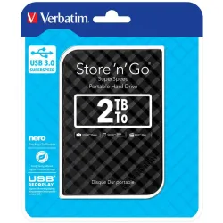 Dysk zewnętrzny Verbatim 2TB Store 'n' Go 2.5" 5400 USB 3.1 czarny