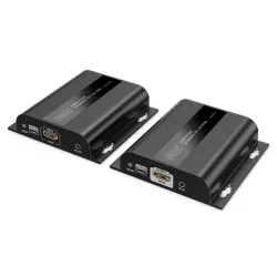 Przedłużacz/Extender DIGITUS HDMI 120/200m po kat.6 UTP/IP 4K/60Hz z PoE, max. 253 odbiorniki, (zestaw) Przedłużacz/Extender DIGITUS HDMI 120/200m po kat.6 UTP/IP 4K/60Hz z PoE, max. 253 odbiorniki, (zestaw)