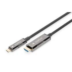 Kabel adapter DIGITUS hybrydowy AOC USB Typ C na HDMI 4K 60Hz 20m
