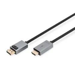 Kabel adapter DIGITUS PREMIUM DisplayPort - HDMI 4K 30Hz DP/HDMI M/M 3m
