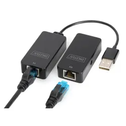 Przedłużacz/Extender DIGITUS USB 2.0 po skrętce Cat.5e/6 UTP, do 50m Przedłużacz/Extender DIGITUS USB 2.0 po skrętce Cat.5e/6 UTP, do 50m
