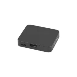 Splitter Video Lanberg HDMI -> 2x HDMI 4K + Port USB-C czarny