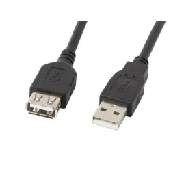 Przedłużacz USB 2.0 Lanberg AM-AF 1,8m czarny