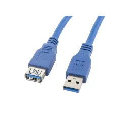 Przedłużacz USB 3.0 Lanberg AM-AF 1,8m niebieski - USZ OPAK