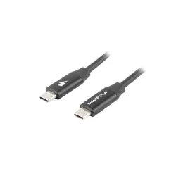 Kabel USB 2.0 Lanberg Type-C M/M 1,8m czarny premium QC 4.0 PD