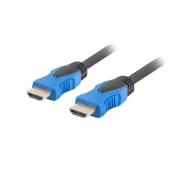 Kabel HDMI Lanberg M/M v2.0 4K 0,5m czarno-niebieski