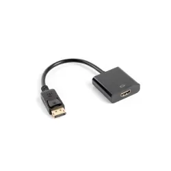 Kabel adapter Lanberg AD-0009-BK DisplayPort (M)- > HDMI (F) czarny