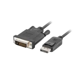 Kabel adapter Lanberg DisplayPort v1.2 - DVI-D (24+1) M/M 1,8m czarny Dual Link