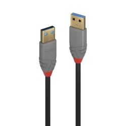Kabel USB LINDY 3.0 A/M - USB A/M, Anthra Line 2m Czarny