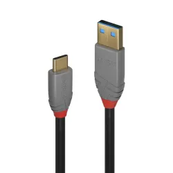 Kabel USB LINDY 3.1 A/M - USB C/M, Anthra Line 1,5m Czarny