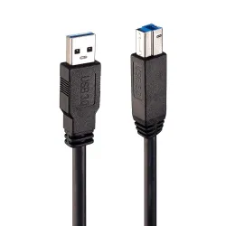 Kabel drukarkowy USB LINDY 3.0 A/M - USB B/M, Active Cable 10m Czarny