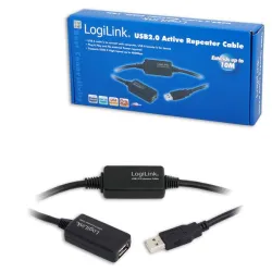 Kabel USB LogiLink UA0143 USB 2.0, aktywny wzmacniacz, 10m Kabel USB LogiLink UA0143 USB 2.0, aktywny wzmacniacz, 10m