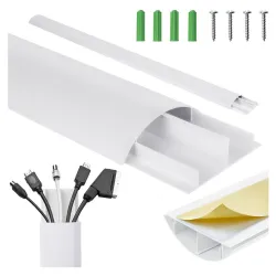 Listwa maskująca do kabli Maclean MC-814 W, 62x20x750mm, aluminiowa, biała Listwa maskująca do kabli Maclean MC-814 W, 62x20x750mm, aluminiowa, biała