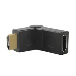 Przejściówka Qoltec HDMI męska / HDMI żeńska (kątowy/obrotowy)