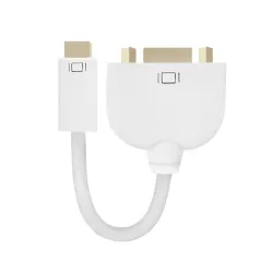 Przejściówka Qoltec Mini DVI męska/ VGA żeńska/do Apple