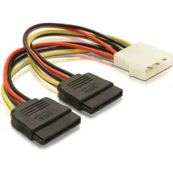 Kabel SATA Qoltec adapter POWER Molex/2xSATA 0,2m