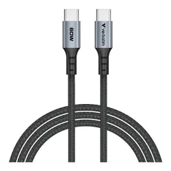 Kabel Verbatim USB-C(M) - USB-C(M) 1,2m, 60W, PD, czarny